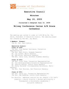 Executive Council - The Diocese of California
