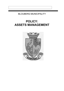 Blouberg Asset Management Policy