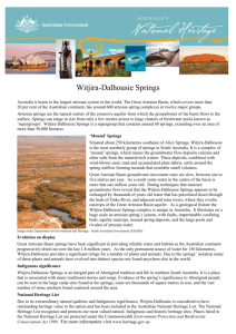 Witjira-Dalhousie Springs factsheet