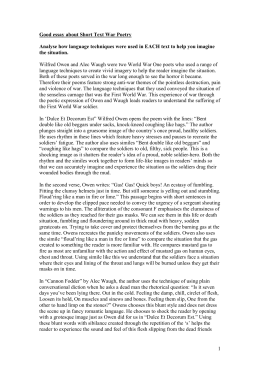 Dulce et decorum est and the soldier essay