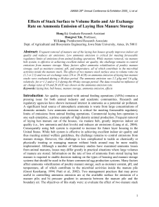 Effects of Stack Surface to Volume Ratio and Air Exchange Rate on