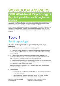 OCR Psychology 2: Psychological themes through core studies
