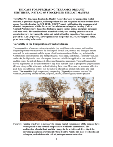 TerraMax Compost X Feedlot Manure by Dr. Pam Pittaway