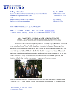 Legacy Winner Release 2014 - College of Education