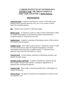 Ch. 2-Brick Pattern Bonds Study Guide