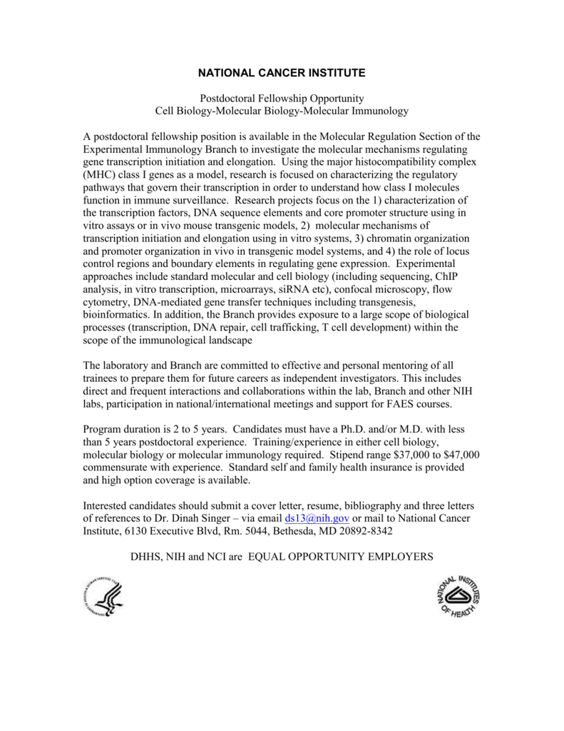 postdoc cover letter biology