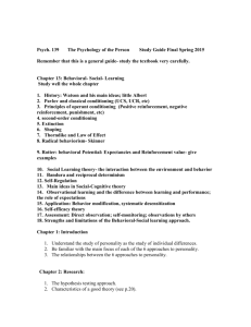 Psych. 139 The Psychology of the Person Study Guide Final Spring