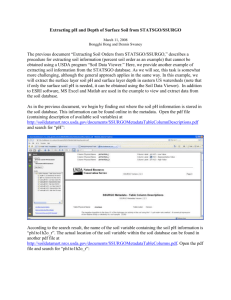 15 Extracting pH and Depth of Surface Soil from STATSGO