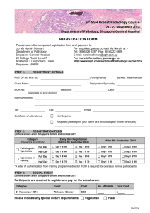 Registration - Singapore General Hospital