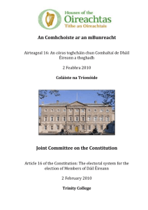 Joint Committee on the Constitution Article 16 of the Constitution