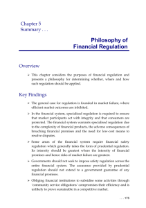 Philosophy of Financial Regulation
