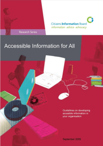 AccessibleInfoGuidelines - Citizens Information Board