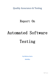 Types of Automated Tests