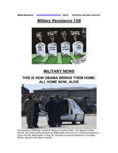 Military Resistance 13I8 Two Sides Same Death