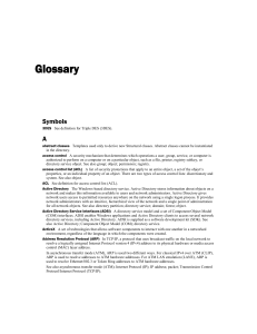 IIS 6.0 Resource Guide Glossary 1 Glossary Symbols 3DES See