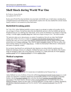 WWI & Shell Shock (Modified Text)