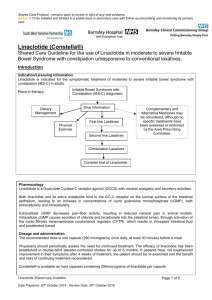Linaclotide shared care guidelines