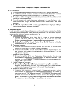 Radiography Program Assessment Plan