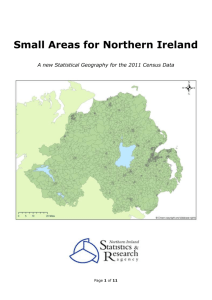 Small Areas - Northern Ireland Statistics and Research Agency