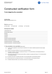 Constructed verification form