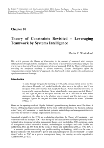 Leveraging Teamwork by Systems Intelligence