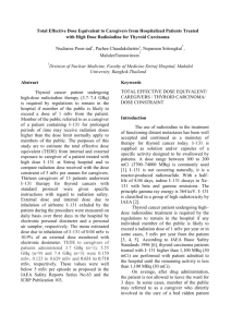 Total Effective Dose Equivalent to Caregivers from Hospitalized