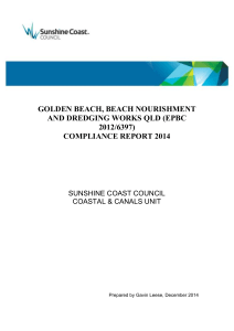 Golden Beach, beach nourishment and dredging works Compliance