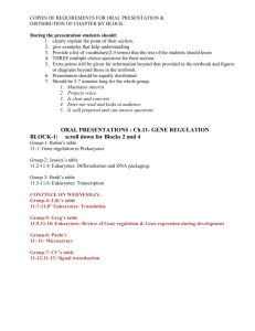 ORAL PRESENTATIONS: Biotechnology (Ch