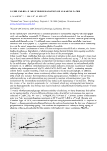 LIGHT AND HEAT INDUCED DEGRADATION OF ALKALINE