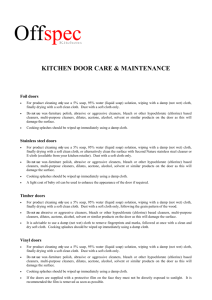 Please click here for a word document detailing kitchen door aftercare