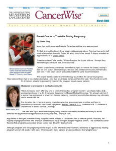 Breast Cancer is Treatable During Pregnanc