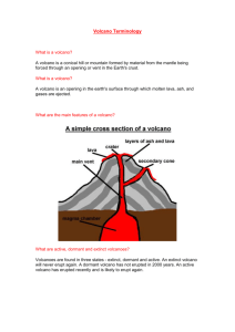 Terminology of Volcanoes