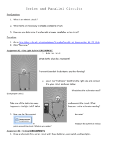 Series and Parallel Circuits