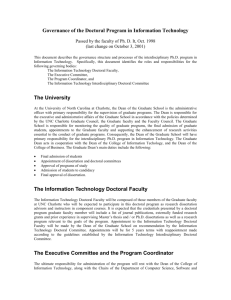 The Information Technology Doctoral Faculty