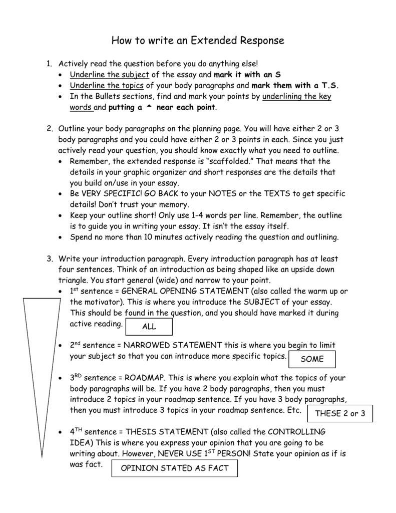 extended constructed response essay example