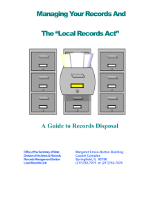 A Guide to Records Disposal