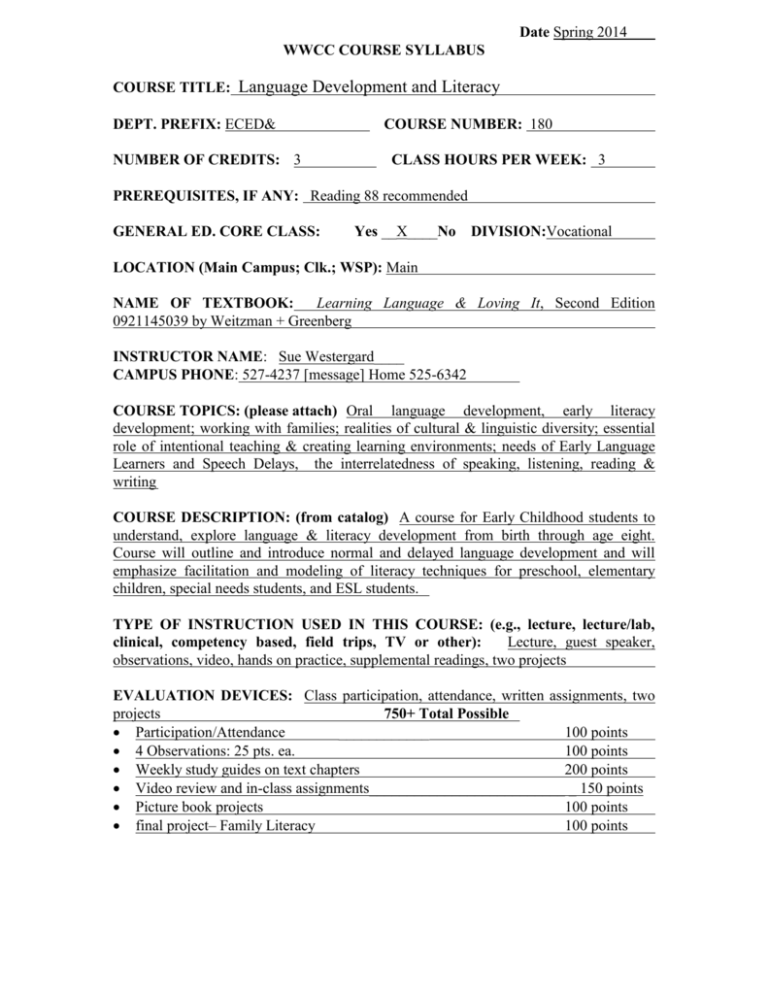 View Syllabus Walla Walla Community College