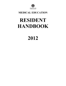 Graduate Medical Education - Oakwood Healthcare System