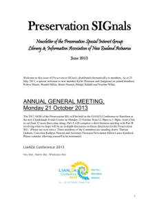 Preservation SIGnals June 2013
