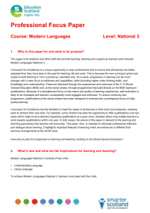 Modern Languages - Education Scotland