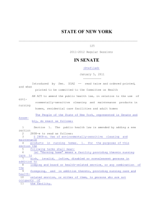 STATE OF NEW YORK 125 2011-2012 Regular Sessions IN