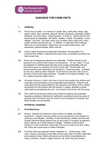 Guidance for farm visits (Word format 112KB)