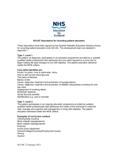 SCI-DC Descriptors for recording patient education