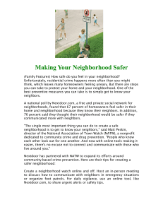 Making Your Neighborhood Safer