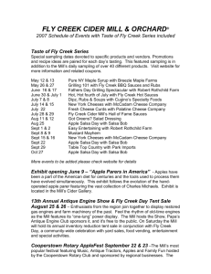 2007 Schedule of Events