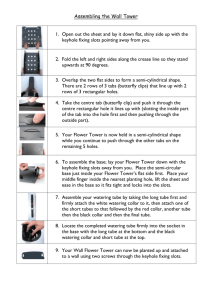 To The Wall Tower Assembly Sheet