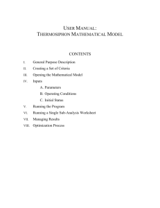 User Manual: Thermosiphon Mathematical Model