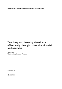 Teaching and learning visual arts effectively through cultural and