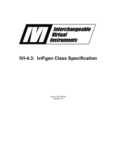IviFgen Class Specification