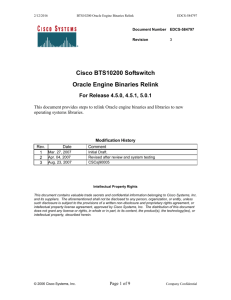 3. Relink Oracle Engine